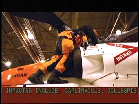 Red scroll/crawl Severe Thunderstorm Warning 4/25/2012 - WeatherStar 4000