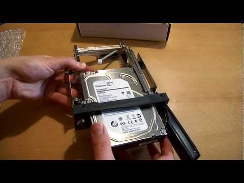 ICYBOX IB-168SK-B Icy Box Mobile Rack 5,25 skirtas 3,5 SATA HDD, juodas video