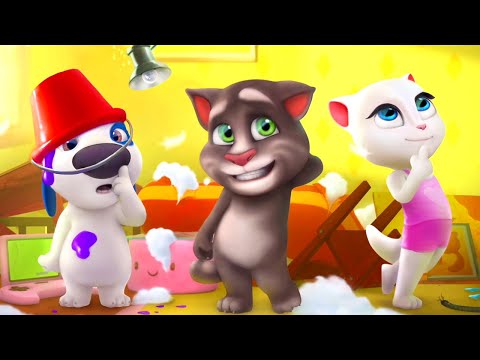 Capa de Talking Tom ⭐  Animais engraçados  ⭐ Talking Tom shorts ⭐  Super Toons TV