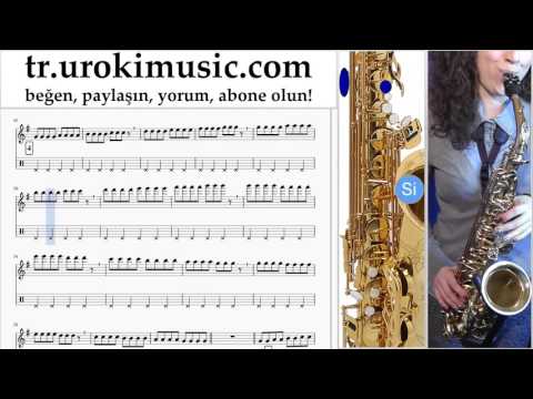 Saksafon dersleri (alto) MAGIC! - Red Dress Bölüm#1 um-723