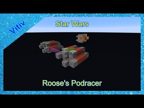 Star Wars Ark ''Bumpy'' Roose's Podracer in Minecraft - Tutorial