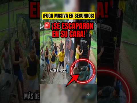 ​😱 ¡SE LE ESCAPARON EN LA CARA! Fuga masiva de presos en El Zulia grabada en cámara
