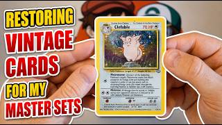 I Spent Another Week Restoring Vintage Pokemon Cards... - Collecting The Base Pokemon Sets Episode 4