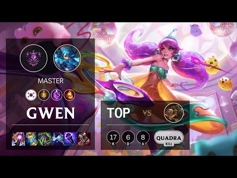 Gwen Top vs Renekton - KR Master Patch 11.23