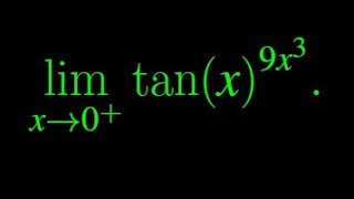 Indeterminate Form of type 0^0 #maths #calculus #limits