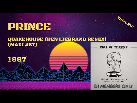 Prince - Quakehouse (Ben Liebrand Remix) (1987) (Maxi 45T)