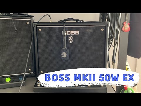 Boss Katana MkII 50w EX bluesy crunchy tone Sennheiser e906 testing pickup positions Music Man JP6