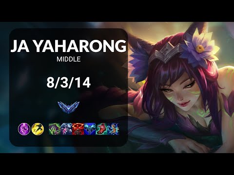 JA Yaharong Ahri vs Neeko MIDDLE - KR DIAMOND Patch 13.14
