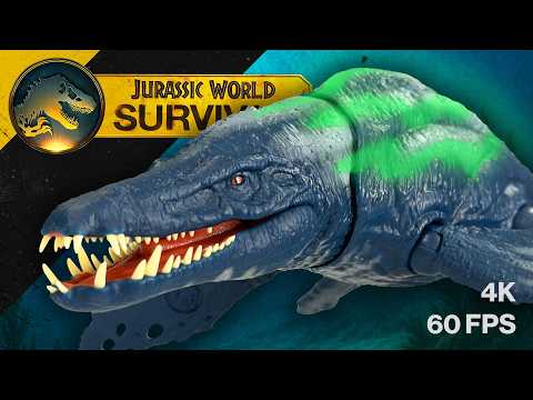 AQUATIC ATTACK! Jurassic World Survival Wild Roar Brachauchenius Toy — Mattel / CollectJurassic.com