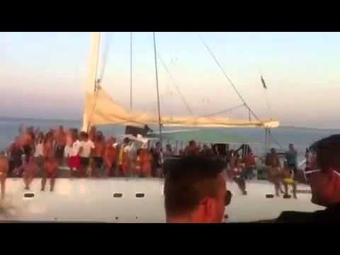 Rebels boat battle 10 July with Darren C, Jiggy, Deniz Bilgic