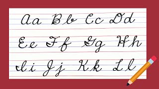 New American Cursive writing A to Z, Small letters & Capital letters, Cursive handwriting EASY