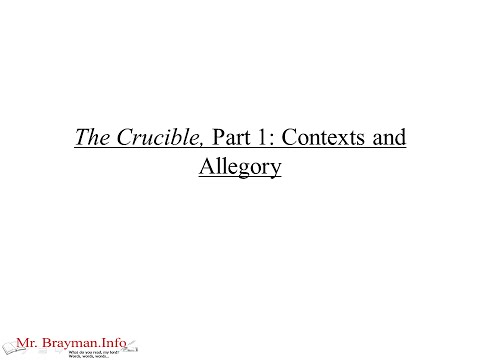 The Crucible, Part 1: Contexts and Allegory