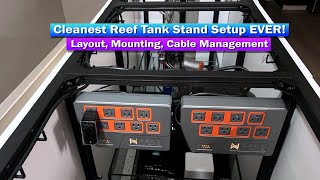 Cleanest Reef Tank Stand Setup EVER! Waterbox 7225 stand and equipment setup