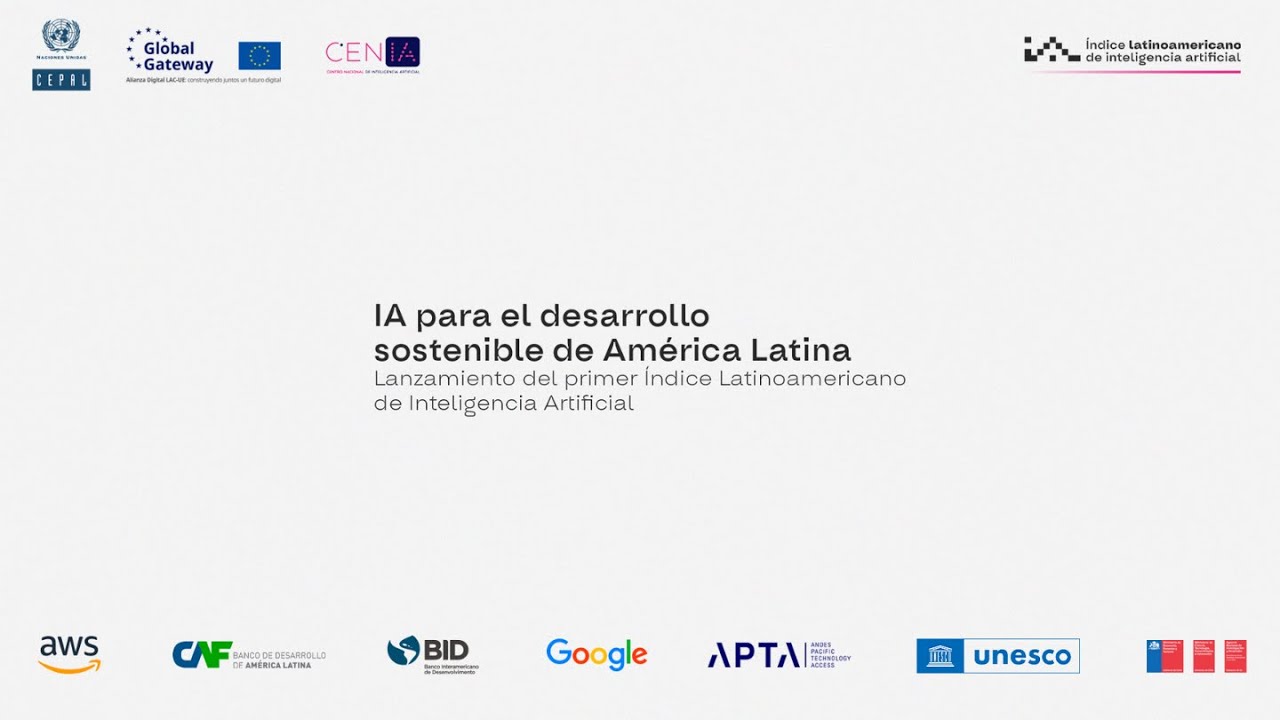 Lanzamiento Índice Latinoamericano de Inteligencia Artificial