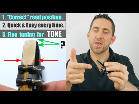 Saxophone Reed Position & Fine Tuning for Tone - Saxophone Lesson