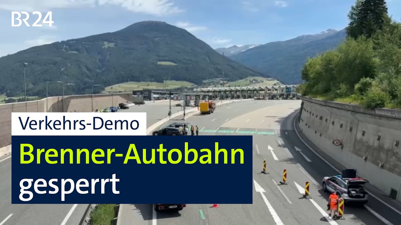 Verkehrs-Demo: So verlief die Brenner-Autobahn-Sperrung | BR24