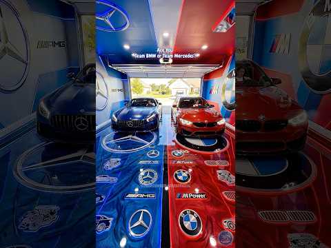 This BMW Vs Mercedes Luxury Double Epoxy Floor Is Just Amazing! 😱💙❤️ #epoxy #epoxyfloor #shorts