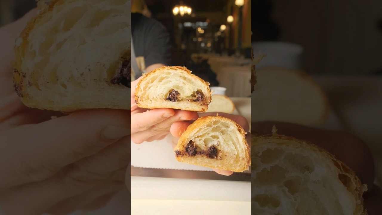 My pain au chocolat is horror 🍞🍫👻