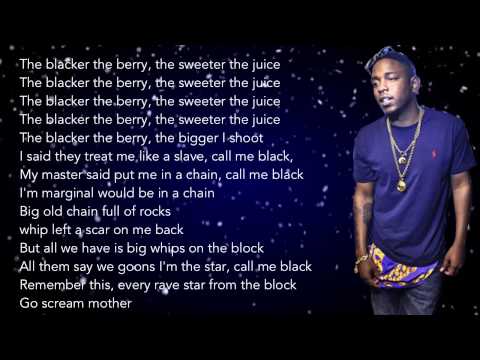 Kendrick Lamar - The Blacker The Berry (HD Lyrics)