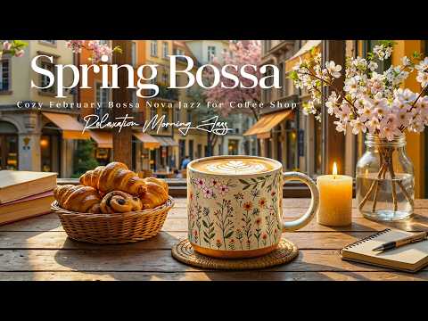 [ Cozy May Bossa Nova Jazz ] ☕🌸 Spring Morning Jazz Cafe Vibes for Relaxation & Stress Relief