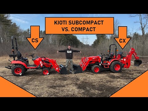 Kioti Tractor CS2220/2520 Subcompact vs CX2510 Compact Comparison Walkthru