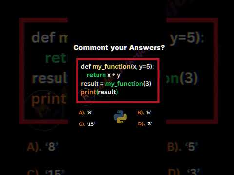 Python Q For U ✨ Quiz Shorts Python_programming Python3 Pythonforbeginners Tutorial