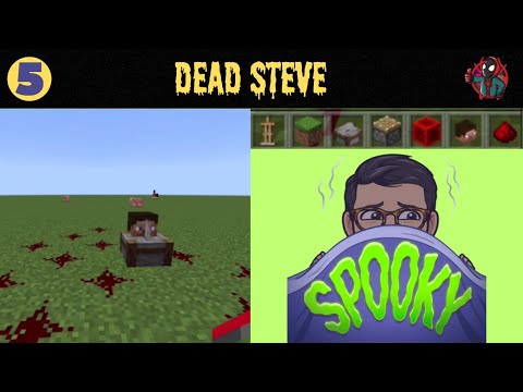 Insane Minecraft Trick: Make Dead Steve 😱 | Halloween Builds 🎃