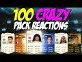 100 CRAZY, INSANE, LUCKY & FUNNY LIVE PACK REACTIONS FT. LEGENDS, MOTM, INFORMS & TOTY!!