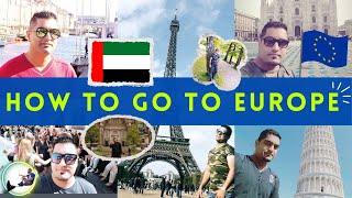 🇦🇪🇪🇺 How To Go To Europe From Dubai UAE - UAE To Europe Schengen Visa 2024.