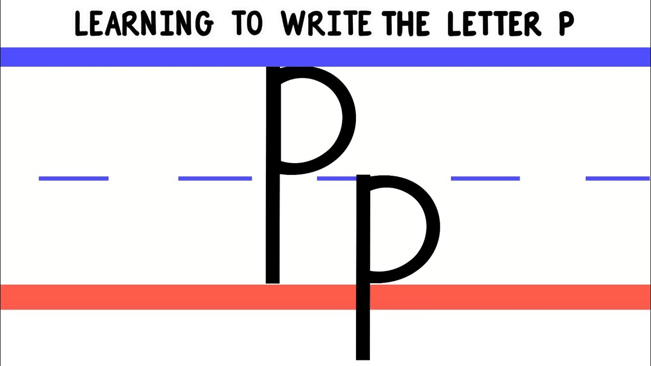 Write the Letter P - ABC Writing for Kids - Alphabet Handwriting by 123ABCtv