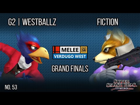 Melee @ Verdugo #53 - G2 | Westballz (Falco) VS Fiction (Fox) - SSBM - Grand Finals