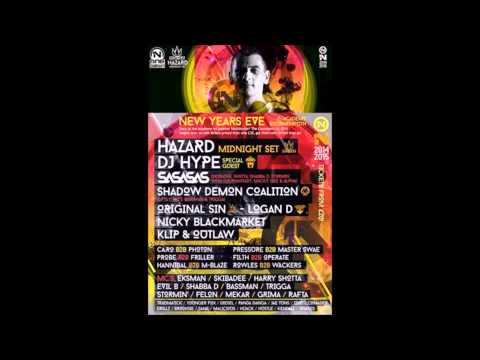 Logan d B2B Sly @ One nation NYE 2014/5