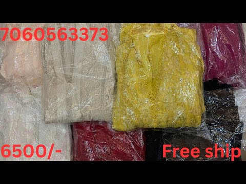 Munira!!pure chiffon stitched gown with raw silk trouser n pure chiffon dupatta!!cont-7060563373