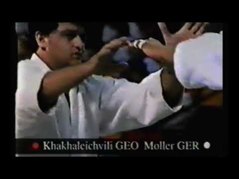World judo championships 1993,+95kg.Douillet,Moller,Khakhaleishvili,Kosorotov. #judo