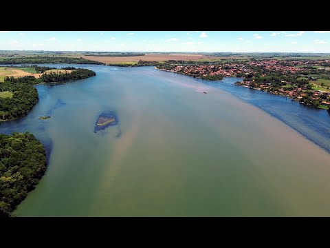 Rio Paranapanema em Salto Grande, SP
