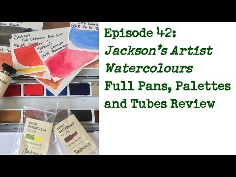 Product Review 42: Jackson's Art Supplies Watercolours - 12 full-pan set and tubes