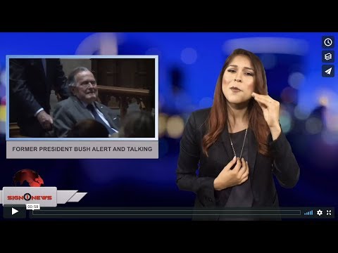 Former President Bush alert and talking (ASL - 4.24.18)