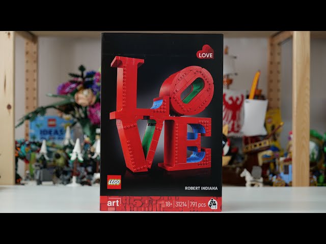 Vídeo relacionado con LEGO Art Love Maqueta 3D para Construir para Adultos - Regalo de Cumpleaños para Mujeres, Hombres y Parejas - Letras de Decoración para Casa y Dormitorio - Escultura Arte Pop 31214