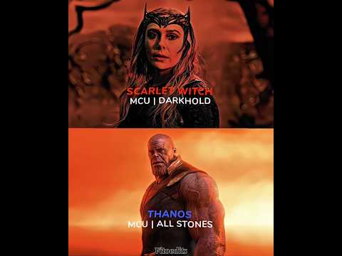 Scarlet Witch vs Thanos (All Stones) #shorts