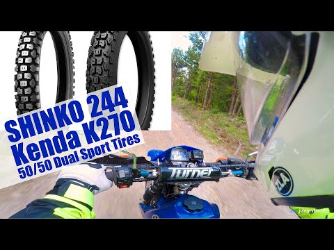 Shinko 244 vs Kenda K270 Low Budget 50/50 Dual Sport Tire Comparison
