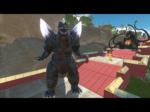 - SPACE GODZILLA VS GHIDORAH DEATH RUN - Animal Revolt Battle Simulator