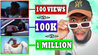 View Count Battle !!: Afrobeat Music Videos Compared - 100 Views vs 100k Views vs 1 Million Views