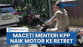 Menteri KKP Sakti Wahyu Terpaksa Naik Motor Jelang Retret, Hambalang Sesak Buntut Rentetan Mobil