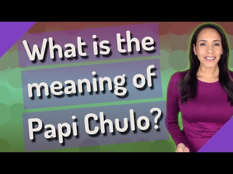Papi chulo meaning