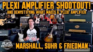 Video thumbnail for THE ‘Plexi’ Amplifier Shootout: Marshall 1959HW, Suhr SL68 & Friedman BE-100 Deluxe by Peach Guitars