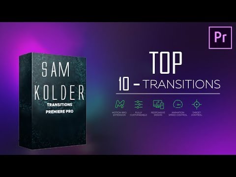 10 FREE Templates | Transitions Preset Pack for Adobe Premiere Pro | Sam Kolder Style