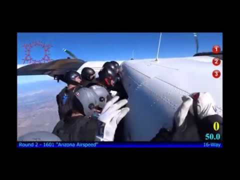 USPA National Skydiving Championships 2017 - Arizona Airspeed 16-way