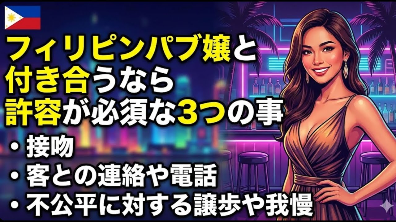 フィリピンパブ嬢と付き合うなら許容が必須な3つの事 YouTubeサムネイル