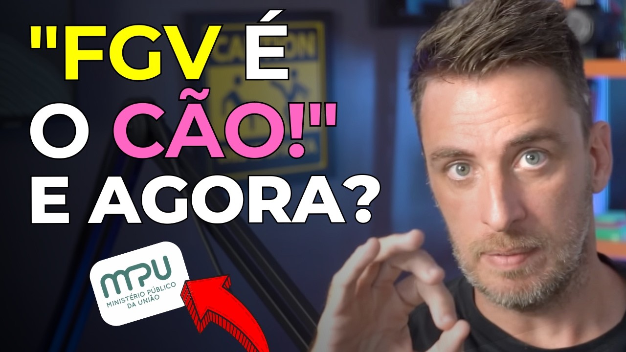 [🚨URGENTE!] Todos DESESPERADOS com a FGV NO MPU | O QUE MUDAR NO ESTUDO?