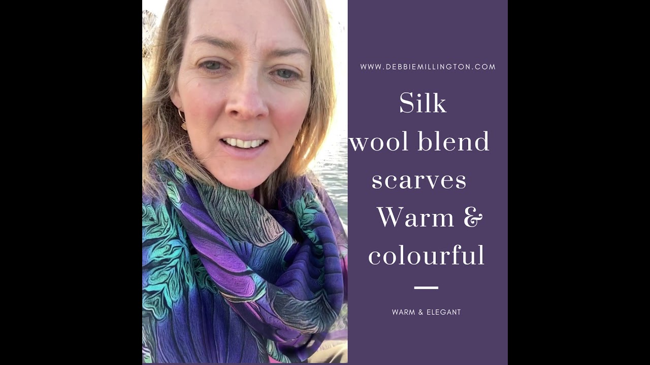 Silk wool blend Irish designer scarves